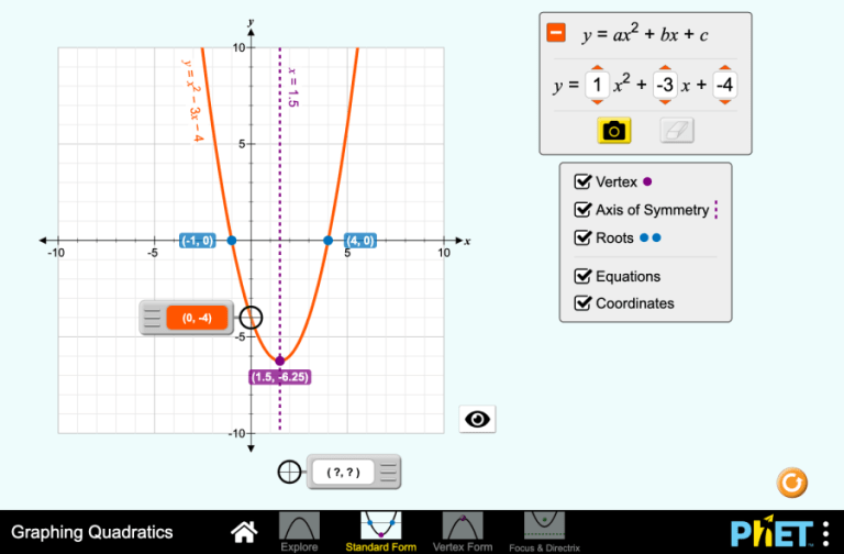 The function 𝑦 = ax2. Its properties and its graph