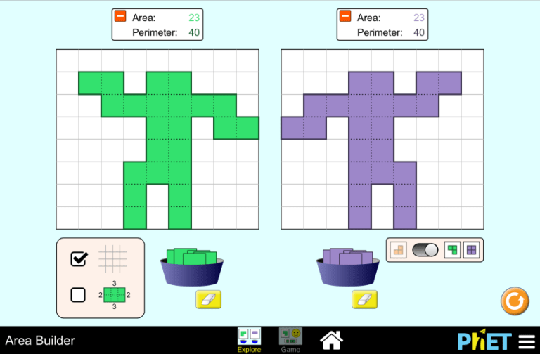 Areas of Figures