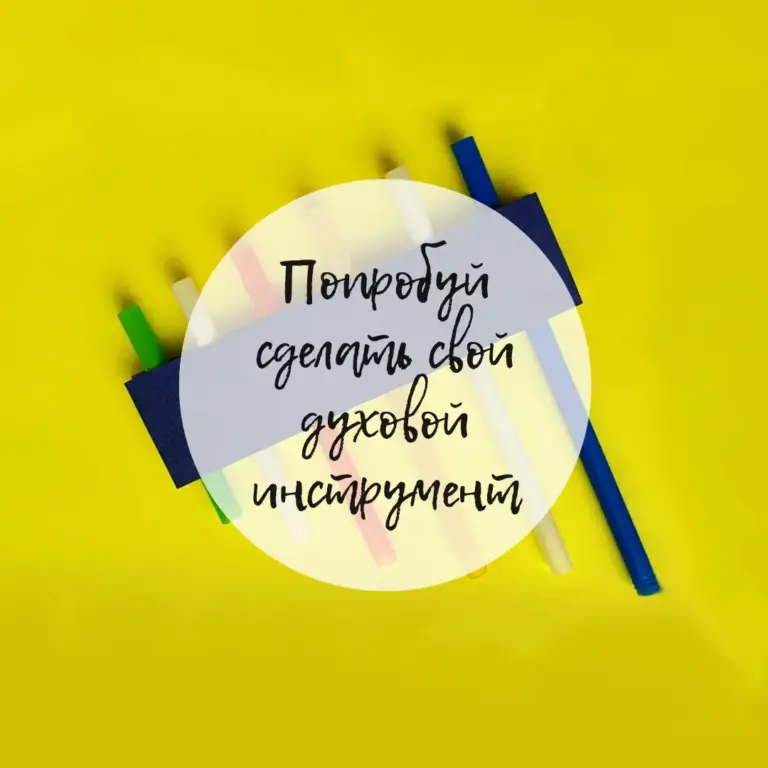 Попробуй сделать свой духовой инструмент
